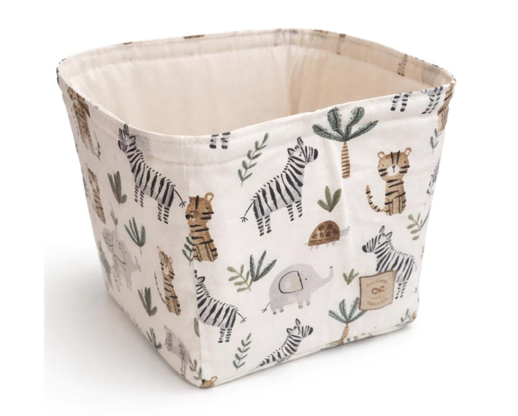 Set Cambiador Antivuelco Estampado con Contenedor Pañalero