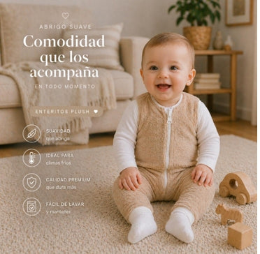 Enterito Pijama Plush y Algodón