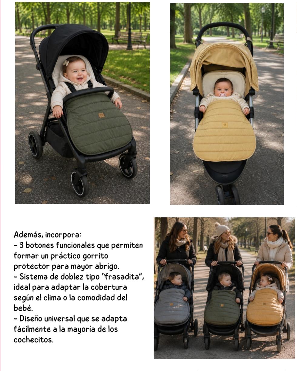 Portaenfant Impermeable — Protegé a tu bebé del frío y la lluvia en cada salida