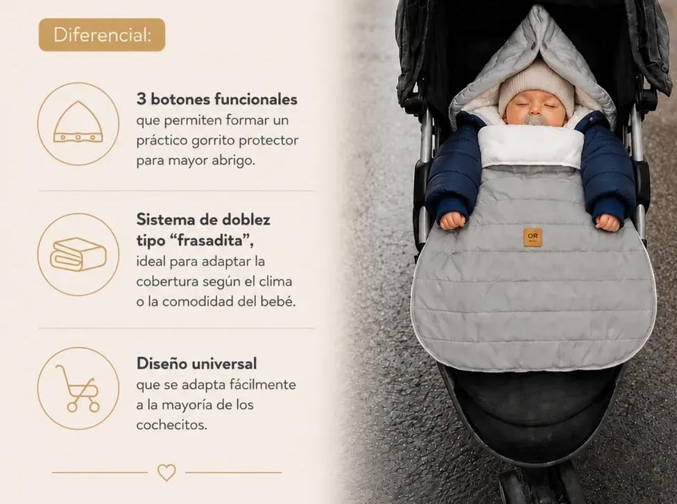 Portaenfant Impermeable — Protegé a tu bebé del frío y la lluvia en cada salida