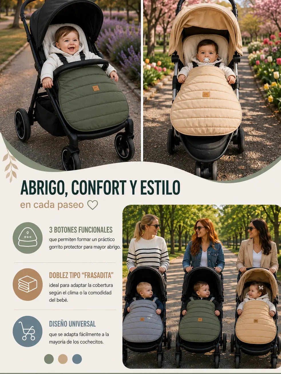 Portaenfant Impermeable — Protegé a tu bebé del frío y la lluvia en cada salida